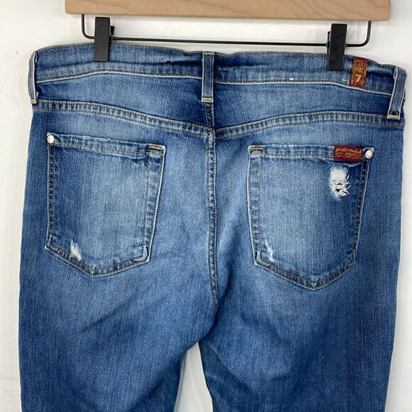 7 for all mankind the relaxed skinny distressed Jeans 30” - Picture 5 of 16